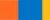 Orange + Turkish Blue + Golden Yellow