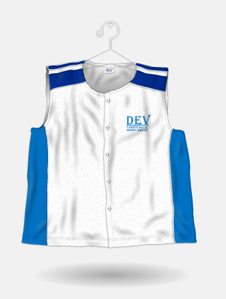 White + Turkish Blue + Royal Blue