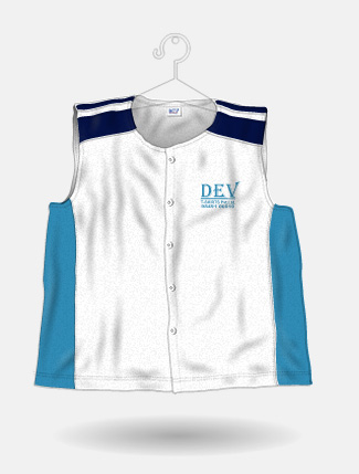 White + Feroze Blue + Navy Blue