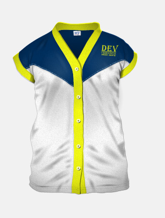 White + Navy Blue + Lemon Yellow