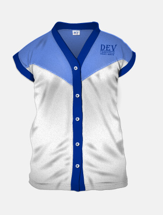 White + Sky Blue + Royal Blue