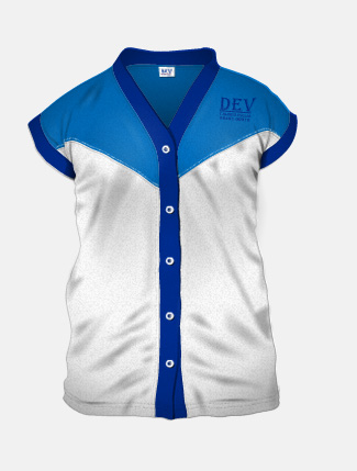 White + Turkish Blue + Royal Blue