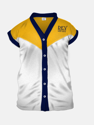 White + Golden Yellow + Navy Blue