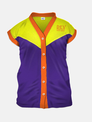 Violet + Lemon Yellow + Orange