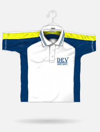 White + Navy Blue + Lemon Yellow