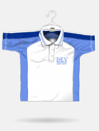 White + Sky Blue + Royal Blue