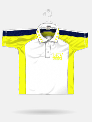 White + Lemon Yellow + Navy Blue