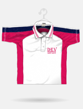 White + Dark Pink + Navy Blue